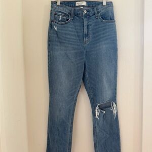 Abercrombie & Fitch “The 90’s straight ultra high rise” curve love denim jeans
